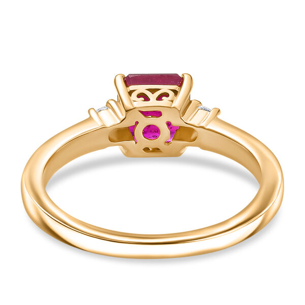 D'Joy AA afrikanischer Rubin und Moissanit Ring - 1,70 ct. image number 5