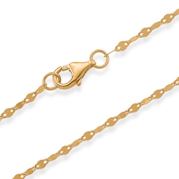 925 Silber vergoldet Kette ca. 45 cm image number 5