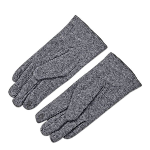 Kashmir Handschuhe mit Supersoft Mikroplusch futter, Grau image number 4