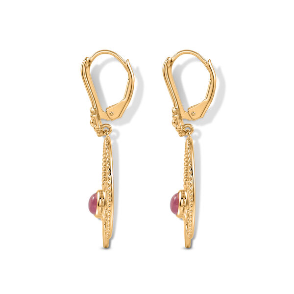 D'Joy Flamingo Mondstein und schwarze Spinell Ohrringe - 1 ct. image number 3