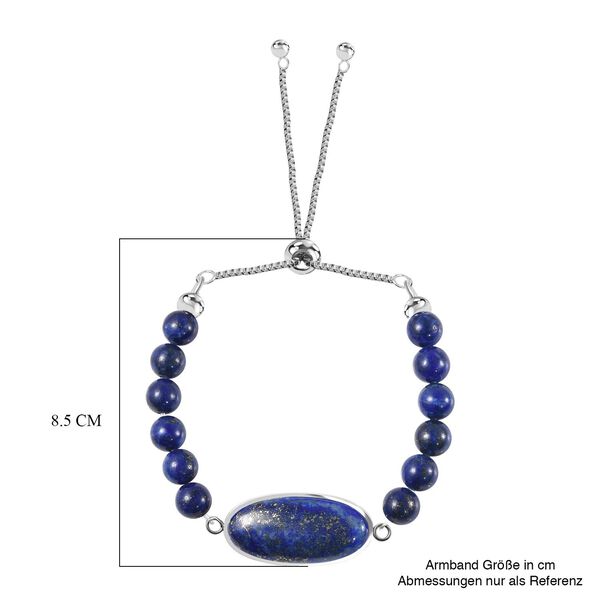 Flexibles Lapislazuli Bolo-Armband, 15-22 cm - 78 ct. image number 5