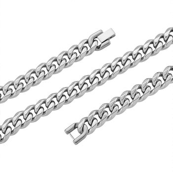 Reiner Panzer 316L Edelstahl Halskette ca. 45 cm ca. 56,00g