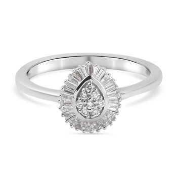 RHAPSODY - Diamant-Ring, VS E-F, 950 Platin (Gr&ouml;&szlig;e 17.00) ca. 0.32 ct