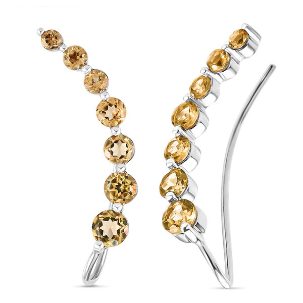 Citrin-Ohrringe in Silber, 2,37 ct. image number 4