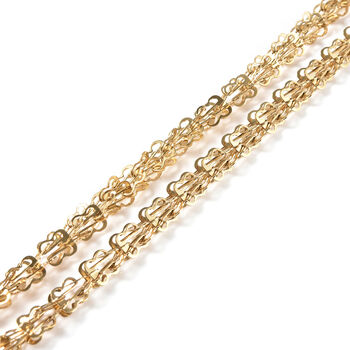 Halskette, ca. 60+5 cm in 316L Edelstahl , goldfarben