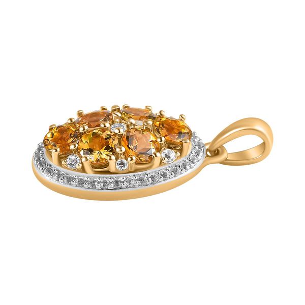 Natürlicher, goldener Tansanit und Zirkon-Anhänger - 2,07 ct. image number 4