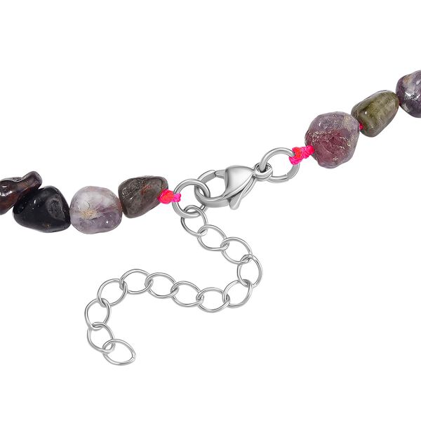 Multi-Turmalin Halskette, 45+5cm - 135,50 ct. image number 5