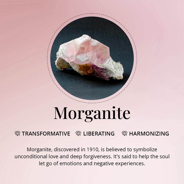 LUXORO zertifiziert und geprüft AAA Morganit und Diamant Anhänger in 585 Roségold - 3,75 ct. image number 8