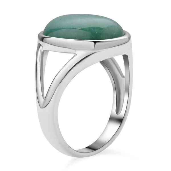 Gr&uuml;ner Aventurin-Ring - 10 ct. image number 5