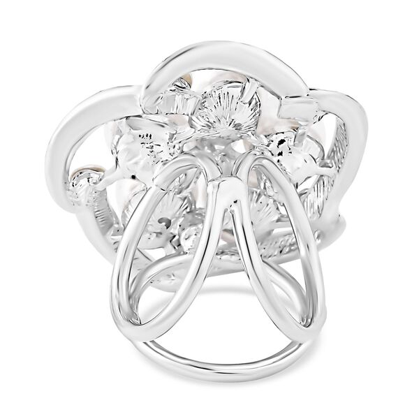 Kristall Kunstvoller Schalring, Kunststoff Perle image number 5