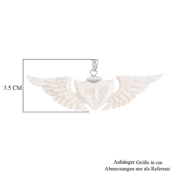 Royal Bali - Ox Bone Flügelmotiv Anhänger, 925 Silber ca. 43.90 ct image number 5