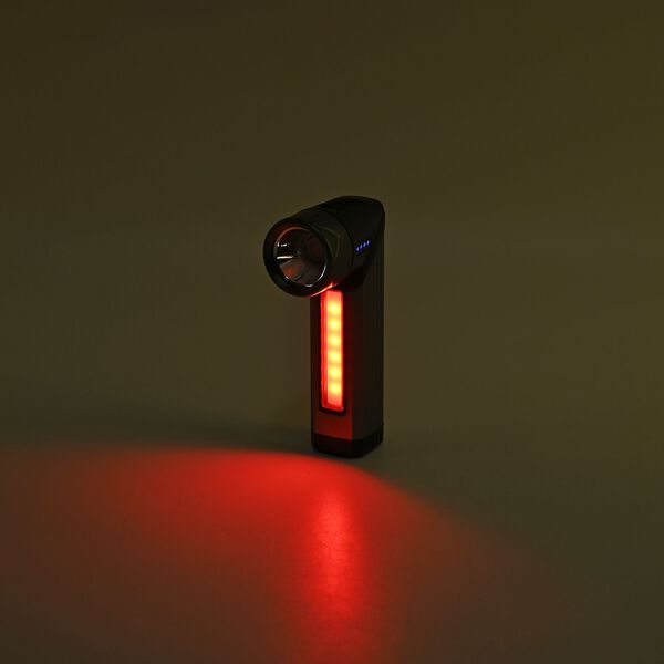 Aluminium Taschenlampe mit drehbarer LED-Frontleuchte image number 11