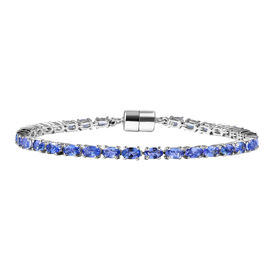 D'Joy Premium Tansanit Armband ca. 19 cm 925 Silber rhodiniert ca. 7.80 ct