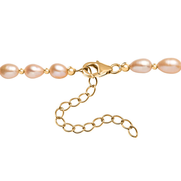 AA Pfirsich-Süßwasser Perle Halskette, 45cm image number 5