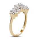 Diamant zertifiziert I1 G-H Ballerina Ring 585 Gelbgold image number 3