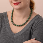 Rubin Zoisit Perlen Halskette in Silber image number 2