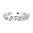 LUXURIANT DIAMOND -Lab Grown Diamant SI-GH Ring 925 Silber rhodiniert (Größe 21.00) ca. 0.17 ct
