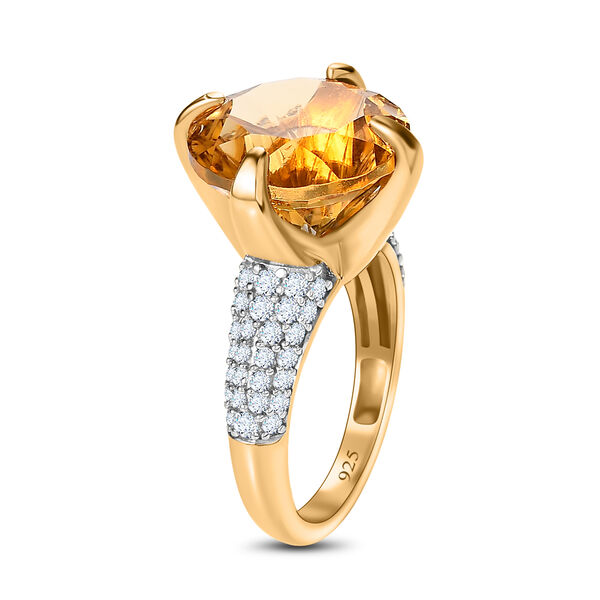 Citrin und Zirkon Ring - 8,38 ct. image number 5