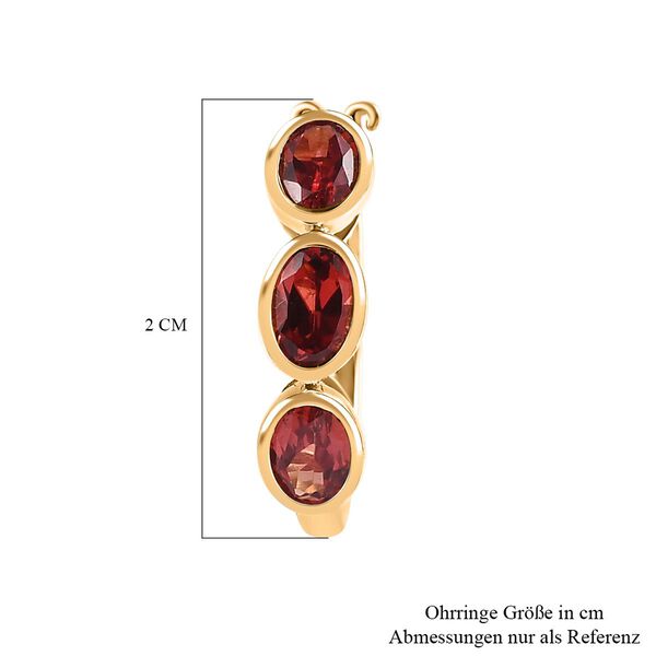 Synthetische Padparadscha Saphir-Ohrringe - 3,85 ct. image number 5