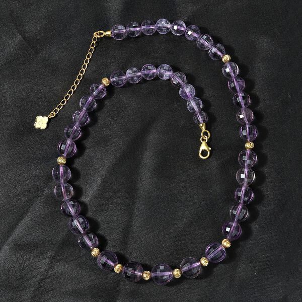 Rosa Amethyst Halskette, 45 cm - 250 ct. image number 5