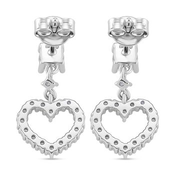 RADIANTA GRA zertifiziert Moissanit (D-VVS) Ohrringe 925 Silber rhodiniert ca. 1.00 ct