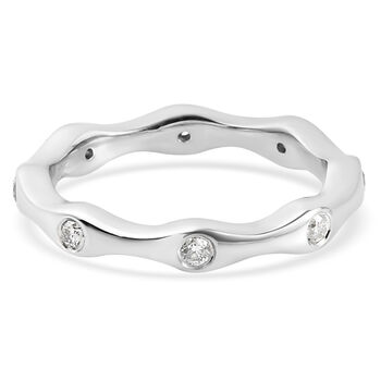 Diamant Ring 925 Silber platiniert (Gr&ouml;&szlig;e 16.00) ca. 0,20 ct