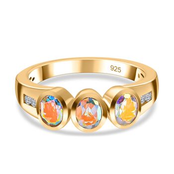 Merkur mystischer Topas und Zirkon Ring - 1,37 ct.