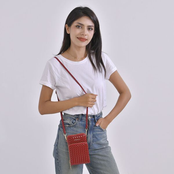 Passage - RFID Crossbody-Tasche, Burgunderrot image number 2