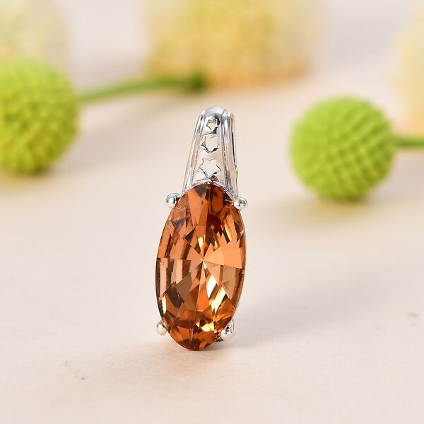 J Francis gefertigt mit SWAROVSKI- Heller Topas Swarovski-Kristall-Anh&auml;nger image number 2