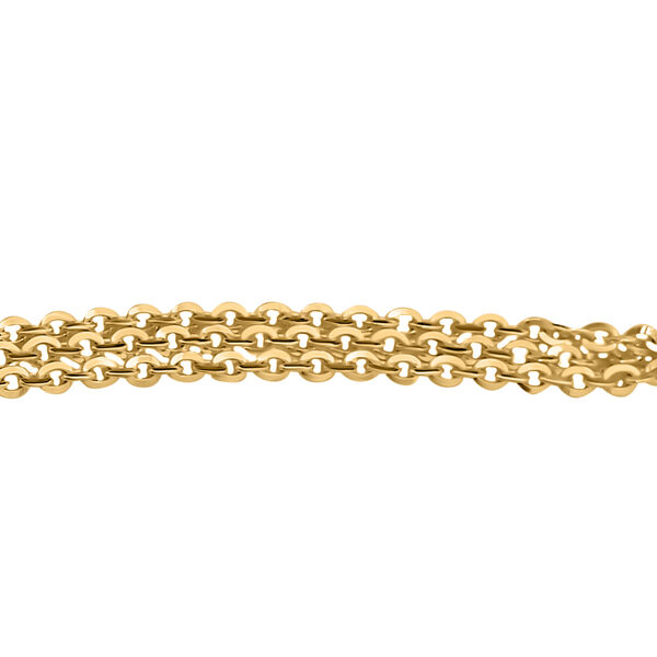 Italienisches brillantina Armband, 925 Silber vergoldet, ca. 18 cm, ca. 2,63g image number 1