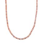 AAA Mehrfarbige Süßwasser Perle Halskette, ca. 50 cm, 925 Silber vergoldet