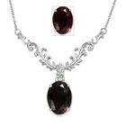 Alexandrit Quarz Triplette Halskette ca. 45 cm Edelstahl ca. 12,27 ct.