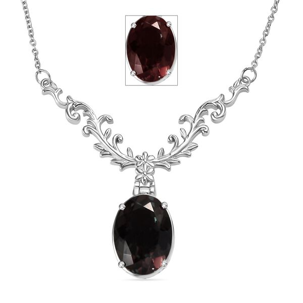 Alexandrit Triplett Quarz 45cm Halskette - 12,27 ct. image number 0