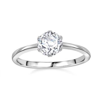 Moissanit Schmuckset, 925 Silber rhodiniert - 2,48 ct.