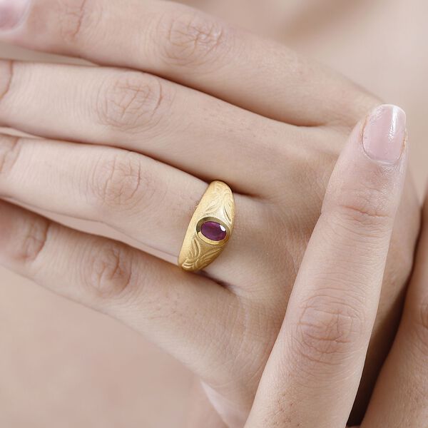 Afrikanischer Rubin-Ring- 0,66 ct. image number 3
