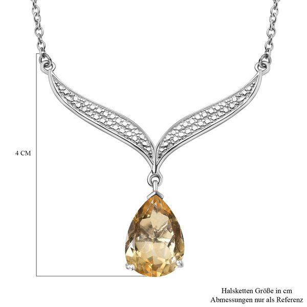 Citrin Halskette, 45 cm - 4,50 ct. image number 6