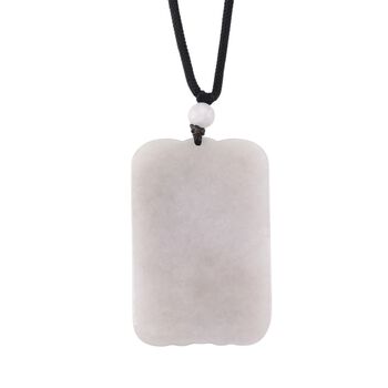 Flexible wei&szlig;e Jade 71cm Halskette in 999 Gold - 125 ct.