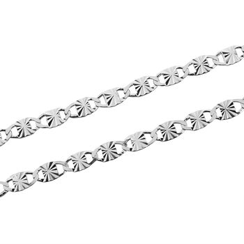 Italienische Valentinokette, 925 Silber, ca. 50 cm, ca. 2,42g