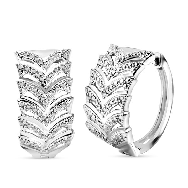 EverTrue Ohrringe mit Diamantakzenten in Silberton