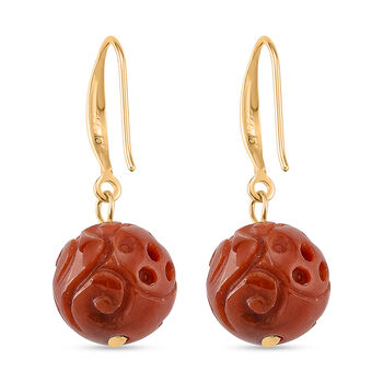 D'Joy rote Jade Ohrringe - 20 ct.