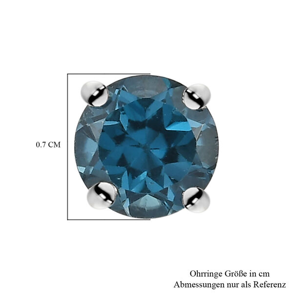 London Bluetopas Ohrstecker 925 Silber platiniert ca. 2,03 ct image number 5