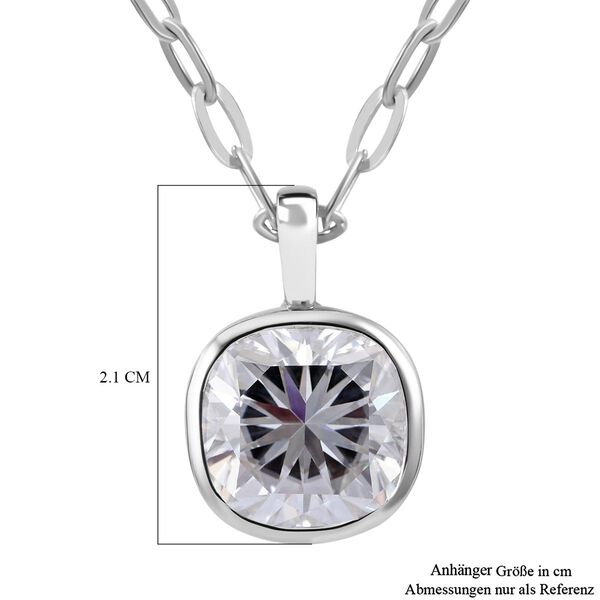 Moissanit Anhänger mit 45cm Kette - 7,24 ct. image number 4