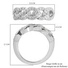 88 Facetten Moissanit Ring 925 Silber platiniert (Größe 16.00) ca. 0,38 ct image number 6