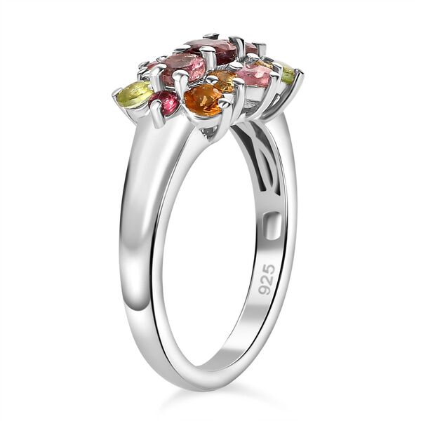 AA Mehrfarbig-Turmalin Ring 925 Silber rhodiniert (Größe 16.00) ca. 1,10 ct image number 6