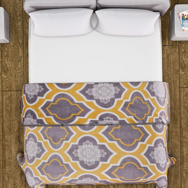 Flanell Decke, dunkelgrau image number 4