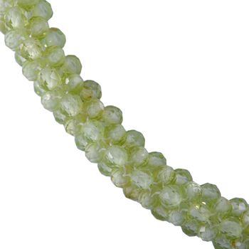 Nat&uuml;rliches Peridot Armband, ca. 20 cm, 925 Silber rhodiniert, ca. 27.50 ct