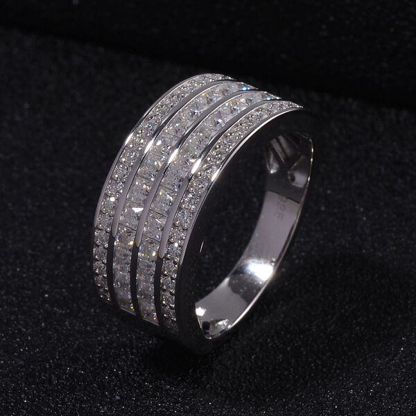 Moissanit Ring, ca. 1,60 ct. image number 2