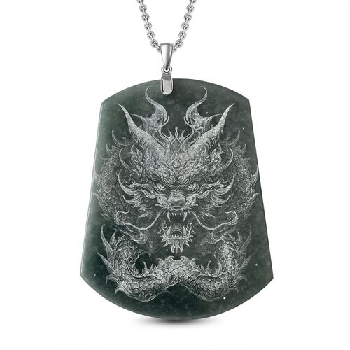 Jade Schmuckset 925 Silber rhodiniert ca. 110,00 ct. image number 0