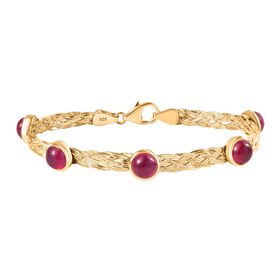 AA afrikanisches Rubin Armband, 19 cm - 8,15 ct.