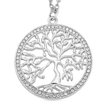 Wei&szlig;es Kristall-Schmuckset